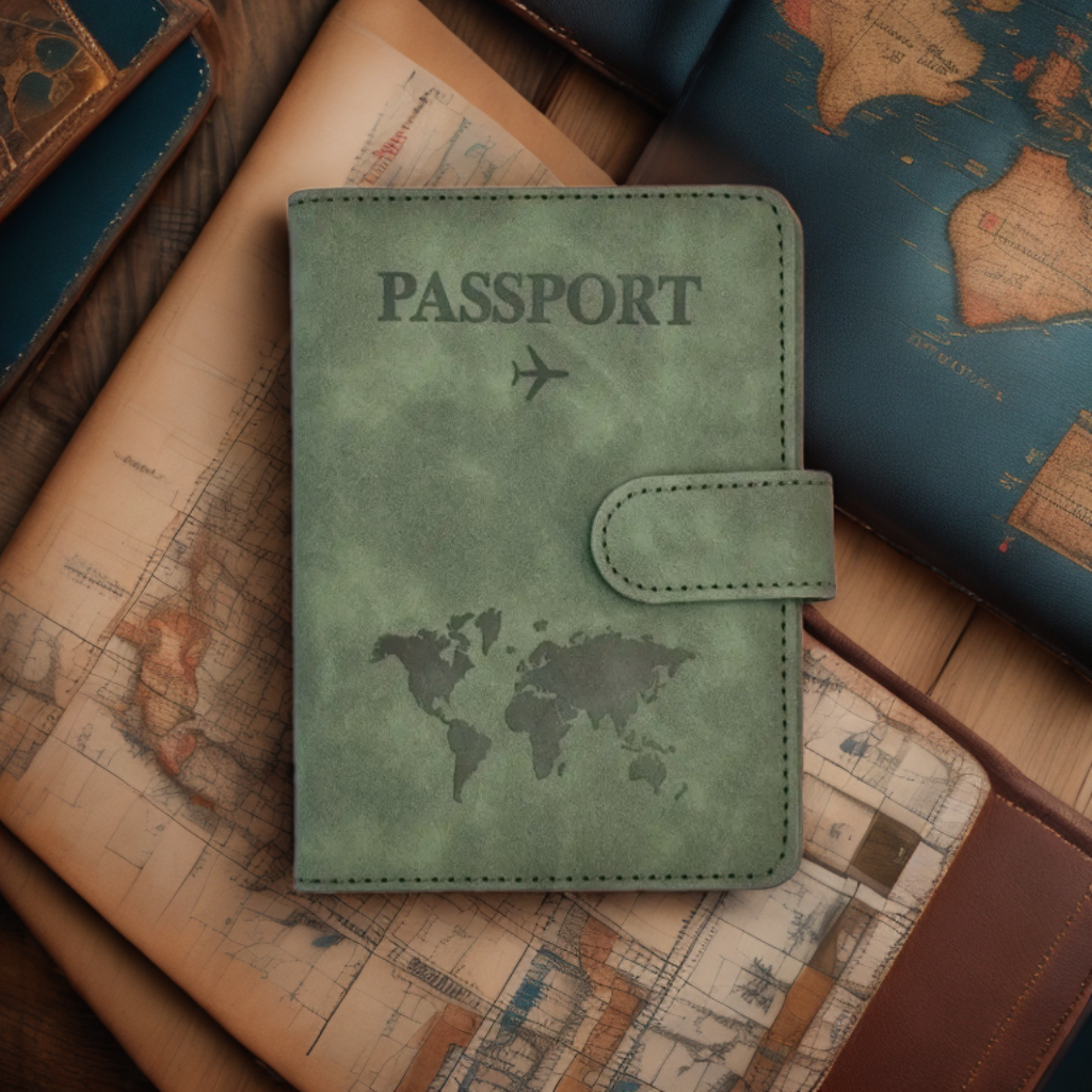 Leren Paspoorthoes en Kaarthouder - Leather Passport and Card Holder