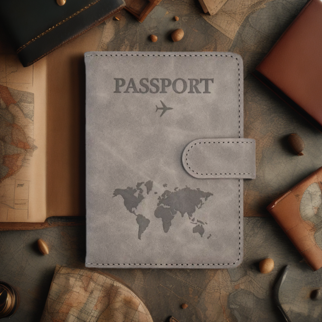 Leren Paspoorthoes en Kaarthouder - Leather Passport and Card Holder