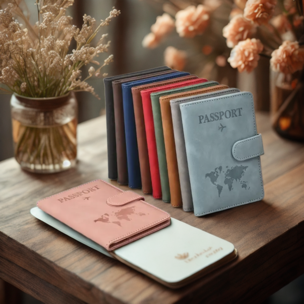 Leren Paspoorthoes en Kaarthouder - Leather Passport and Card Holder